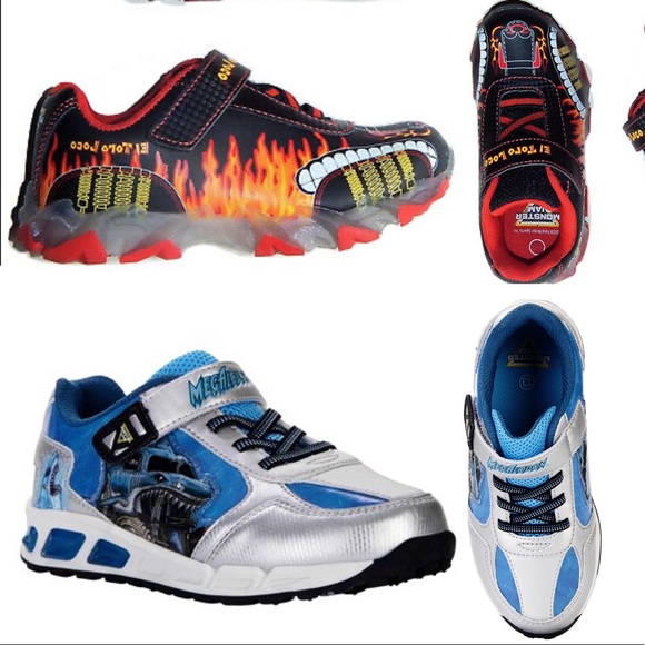 Monster Jam Shoes Megalodon El Toro Loco Light Up - Picture 1 of 8